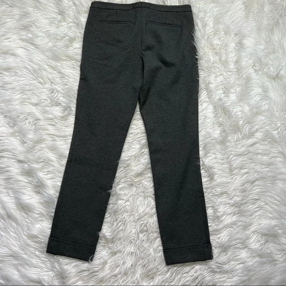 NWOT ATM Slim Cropped Cuffed Ponte Pants Charcoal Grey Business Casual Women’s 2 - Picture 10 of 12